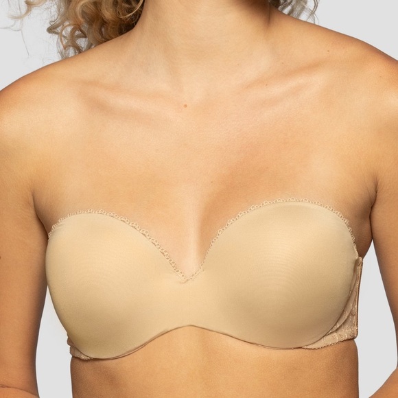 VANITY FAIR tan multiway strapless underwire push up padded bra style 2111121 - Picture 2 of 5